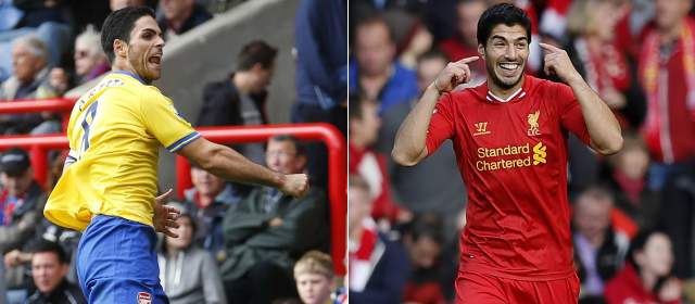 Arsenal y Liverpool encabezan la Liga Premier gracias a Arteta y Luis Suárez |