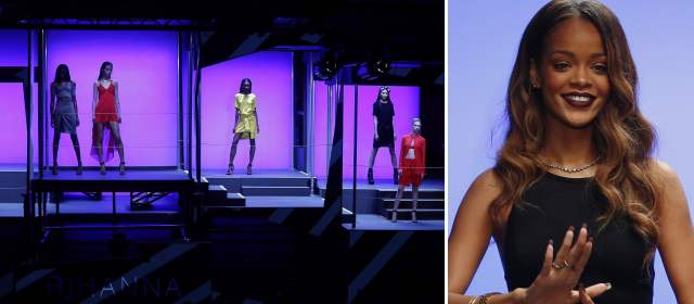 Rihanna fue la estrella en la Semana de la Moda de Londres |