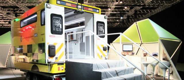 Inventos que salvan vidas | Este es un modelo de ambulancia para el Reino Unido. La idea, aún en desarrollo, es atender a las personas cerca de sus hogares para evitar hospitalizaciones innecesarias. FOTO: EFE REPORTAJES