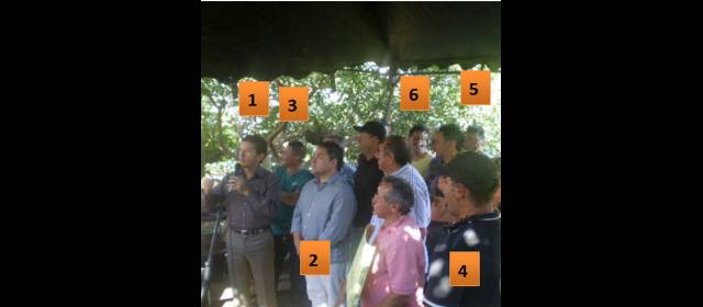 Cadavid no responde por video | Reunión en el Cerro de Los Valores, con Misael Cadavid (2) y Luis Pérez (1), donde según Salazar asistieron miembros de combos.