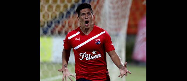 Cano se ilusiona con una final en el DIM | Germán Cano, pese a las dos expulsiones, es el segundo artillero de la Liga Postobón con siete anotaciones. Buscar el botín de oro es otro de sus objetivos con 10 puntos. FOTO EDWIN BUSTAMANTE