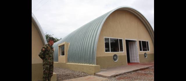 Colonias aportarán 10.000 nuevos cupos para mediana seguridad | Este es el prototipo de construcción con el que Gobierno espera habilitar 10.000 cupos para reclusos en condiciones de mediana y mínima seguridad. FOTO MINISTERIO DE JUSTICIA - CORTESÍA