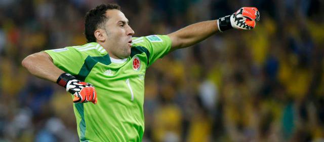 Colombia jugó un Mundial para nunca olvidar | David Ospina lleva seis años en el fútbol francés con el Niza. Con su actuación en el Mundial de Brasil su cotización subió y podría ir a otra liga mayor. FOTO REUTERS