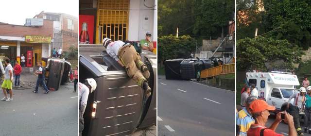 Accidente provocó volcamiento en la Loma de los Parra |