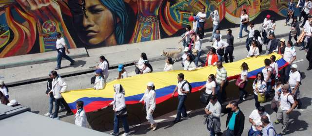 Mujeres se tomaron Bogotá por la paz |