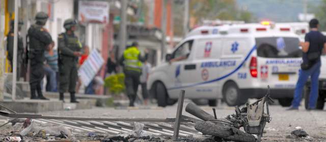 Farc terminan la tregua con acto de lesa humanidad | En un presunto atentado de las Farc en Pradera, Valle del Cauca, murió una personas y otras 61 terminaron heridas. FOTO COLPRENSA