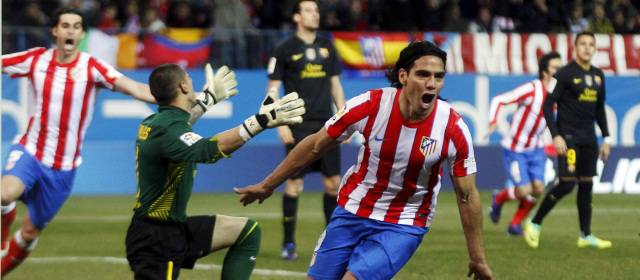 El 2012 fue el año del Tigre | La llegada de Falcao al Atlético de Madrid, supuso que el club español recuperara protagonismo en el 2012. FOTO REUTERS
