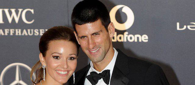 Barcelona y Djokovic se coronan en los Laureus como los mejores del año | Novak Djokovic y su novia Jelena Ristic durante la entrega de los premios. FOTO REUTERS