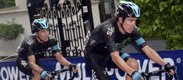 Urán se quedó al final, pero subió puestos en Vuelta | Los antioqueños Sergio Luis Henao y Rigoberto Urán mantienen su lucha en la Vuelta a España. FOTO CORTESÍA TEAM SKY