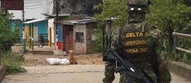 Farc serían responsables de explosivos dentro del casco urbano de La Gabarra |