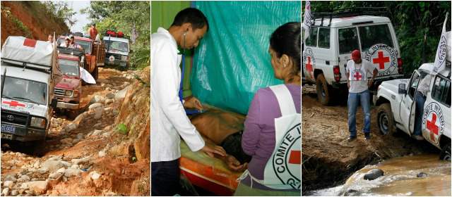 La Cruz Roja llevó ayuda y esperanza a comunidad del Sur de Bolívar | La brigada médica promovida por el CICR en el Sur de Bolívar contó con médico, odontólogo, enfermera y otros auxiliares de la salud. FOTOS DONALDO ZULUAGA