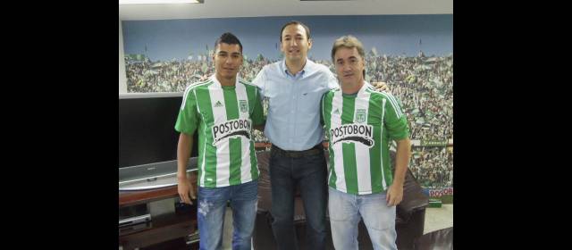Nacional despegará máquina frente al Deportivo Pereira | Jéfferson Duque, a la izquierda, se puso la verde. FOTO CORTESÍA