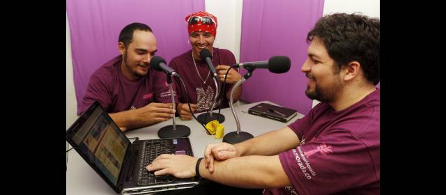 Morada, la voz de los soñadores | Ricardo Gómez, Aka y Lucas Jaramillo (de izquierda a derecha) hacen parte de este proyecto. FOTO HERNÁN VANEGAS