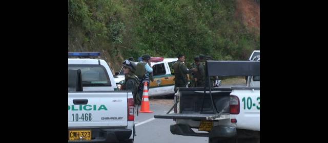 Matan a oficial de la Policía en Convención | A la zona donde ocurrió el ataque, en la vía de Teorama a Ocaña, se desplazó la Policía para investigar los sucedido. FOTO colprensa