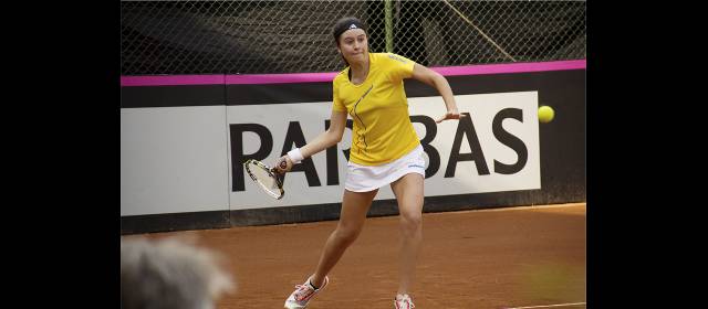 Tenis femenino: sin figuras y con muchas dudas | Laura Ucrós, 18 años, es la más joven del equipo colombiano. Viene de ser finalista de la Parada mundial en Barranquilla. FOTO CORTESÍA