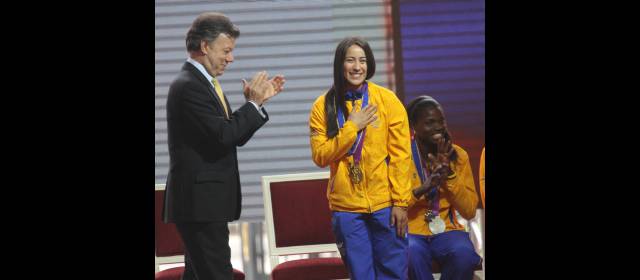 Medellín cuenta las horas para definición olímpica | El presidente Juan Manuel Santos y la medallista olímpica Mariana Pajón, piezas fundamentales hoy en Lausana. FOTO ARCHIVO
