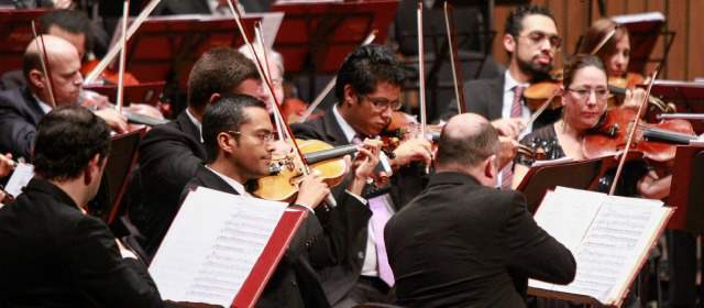 Los instrumentos se aman y odian esta noche | Mozart y Bruckner, los dos compositores de la presentación de esta noche. FOTO CORTESÍA