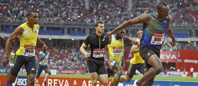 Usain Bolt ganó los 200 de París con la mejor marca mundial del año | Foto: AP