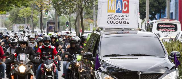 Motos rodaron por los parrilleros | Motociclistas protestaron en La Alpujarra. FOTO EDWIN BUSTAMANTE