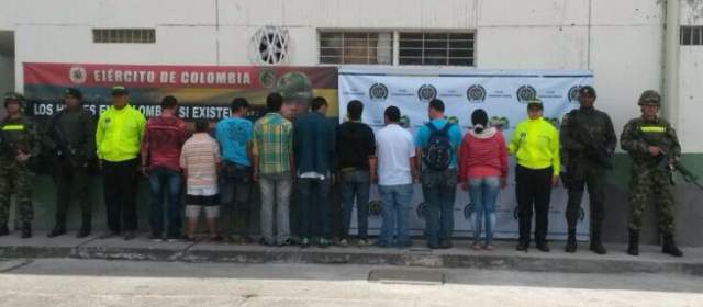 Capturan a 11 supuestos guerrilleros de la compañía Víctor Saavedra de la Farc |