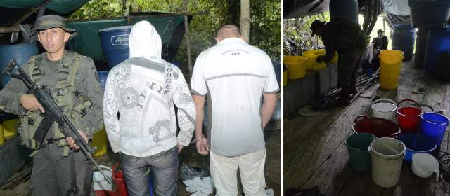 Desmantelan laboratorio de cocaína de "los Urabeños" en San Luis, Antioquia |
