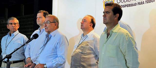 En la mesa solo se discuten temas de la agenda, dijo De la Calle | Equipo negociador del Gobierno Nacional en los diálogos de paz. FOTO COLPRENSA