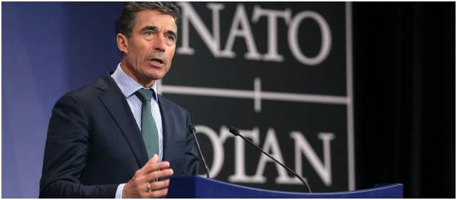 El secretario general de la Otan, Anders Fogh Rasmussen. FOTO AFP