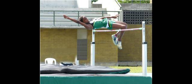 Mafe Murillo va por el trono alto de Caterine | María Fernanda logró tres medallas de oro: el salto alto (1,64), el largo (5,28) e hizo parte del relevo de 4x80, junto a Evelin Rivera, Gisel Tatiana Santo y Karen Beytar. FOTO CORTESÍA