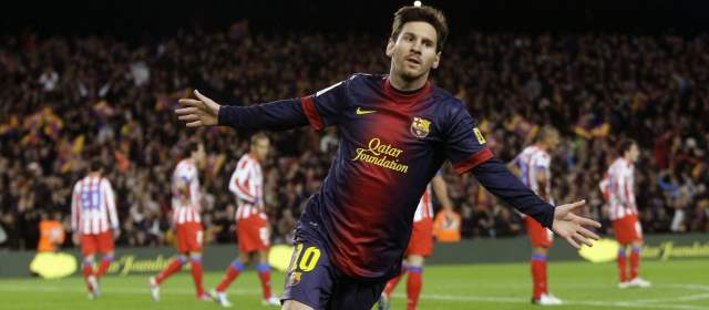 Barcelona venció 4-1 al Atlético de Madrid, con dupleta de Messi y gol de Falcao |
