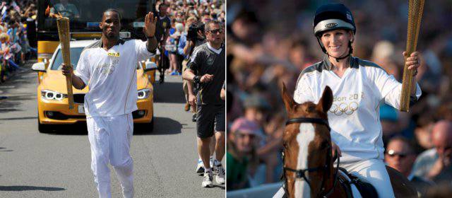 Drogba y Zara Phillips, portadores de la antorcha olímpica que perdió su ruta | FOTOS REUTERS