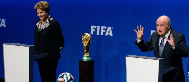 Blatter recibió la semana pasada a la presidenta brasileña, Dilma Rousseff, en Zúrich. FOTO AFP