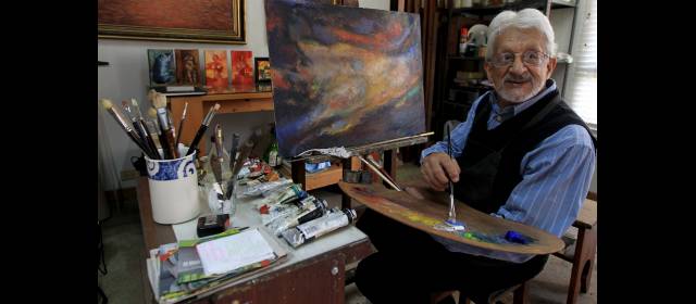 "En el arte nada es fácil": Jorge Cárdenas | Cárdenas participó en la primera Bienal Internacional Hispanoamericana. FOTO JAIME PÉREZ