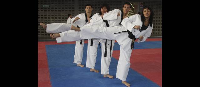 Los Rojas, unidos por los golpes | Afirman que al taekwondo le deben todo lo que son. La familia Rojas Tautiva crece y su historia en las artes marciales se repite con un nuevo integrante: Gerónimo, un bebé de 7 meses. FOTO ROBINSON SAENZ