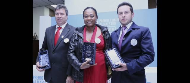 Maestro antioqueño gana el Premio Norma | Los ganadores Jaime Correa Madrigal, Maritza Araújo Cuero y Wilder Banoy FOTO CORTESÍA