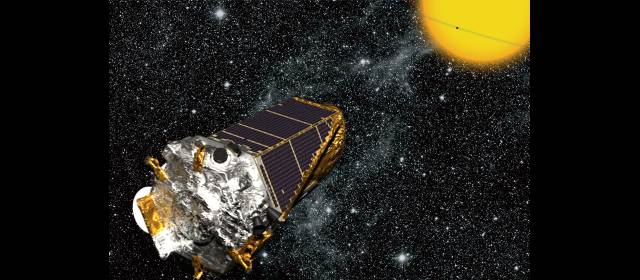 Falla el gran cazaplanetas Kepler | Dibujo del telescopio Kepler. Encima (objeto redondo) una rueda como la que falló. FOTO NASA