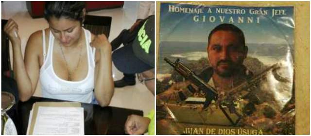 Escándalo de fuga provocó una destitución e investigaciones | El día de la captura de Nini Úsuga, hallaron en su casa de Los Colores un afiche de su hermano Juan, alias "Giovanny", un jefe "urabeño" dado de baja; también municiones y dinero. FOTO CORTESÍA