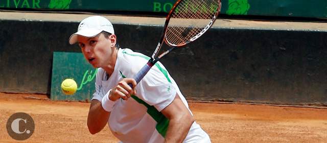 Alejo, por el honor criollo en R. Garros | González, que enfrenta por primera vez a Simon, juega su segundo torneo de Grand Slam. Australia fue el primero. FOTO JAIME PÉREZ