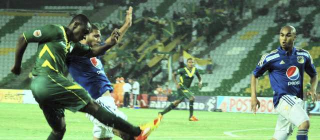 Quindío y Millonarios empataron 2-2 en el Centenario de Armenia | FOTO COLPRENSA