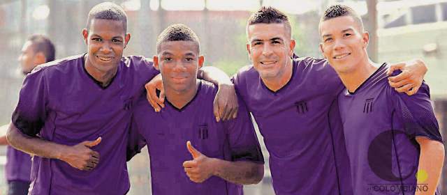 Meta del Envigado: llegar a 28 puntos | Nelson Lemus, Franc Fabra, Andrés Orozco y Mateus Uribe son naranjas. FOTO MANUEL SALDARRIAGA