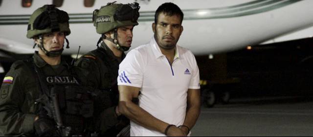Llegó a Bogotá alias "el Flaco", de "los Urabeños", deportado desde Honduras | Alias "el Flaco" fue capturado el pasado martes en Honduras. Foto Colprensa.