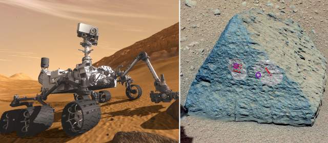 Curiosity encontró piedra marciana parecida a las de la tierra | Reuters |