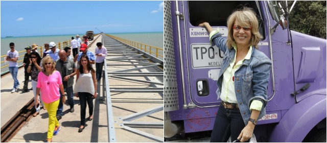 "Las vías terciarias son mi obsesión" | La ministra Cecilia Álvarez ha visitado en las rutas de la ejecución departamentos como La Guajira, Santander, Atlántico, Bolívar y Córdoba. FOTO MINISTERIO DE TRANSPORTE - CORTESÍA