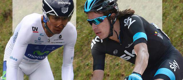 Grandes vuelven a la carretera | Nairo Quintana (Movistar) y Rigoberto Urán (Movistar Team) retornan hoy a la competencia en pruebas de Europa. Ambos son puntos de atractivo. FOTOS ARCHIVO
