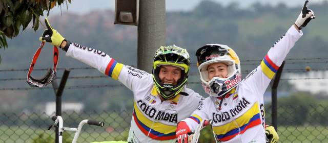 Mariana Pajón y Carlos Oquendo estarán en el bicicrós del Clásico | FOTO DONALDO ZULUAGA