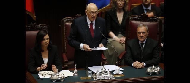 Política italiana, en la encrucijada | El Presidente italiano habló con dureza al Congreso. FOTO REUTERS