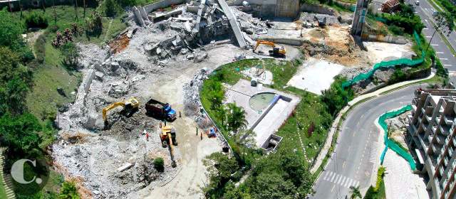 Otros 19 dueños de Space están listos para conciliar | El pasado 23 de septiembre se realizó la demolición de las fases 1 a 4 de Space. FOTO RÓBINSON SÁENZ