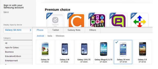 Foto pantallazo de la página de Samsung que guardó la página www.engadget.com
