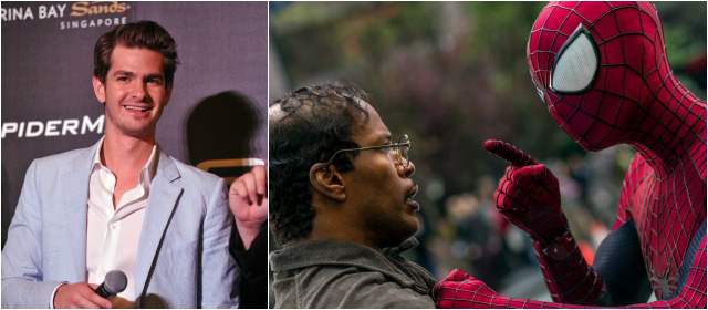 Fotos: Izquierda Andrew Garfield AFP, derecha escenas de la película AP