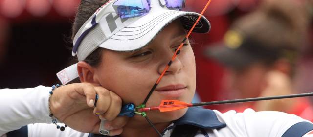 En París, Alejandra ganó oro que es producto del trabajo y el sacrificio | Alejandra Usquiano ajustó dos medallas de oro individuales en Copas del Mundo de arco. FOTO ARCHIVO