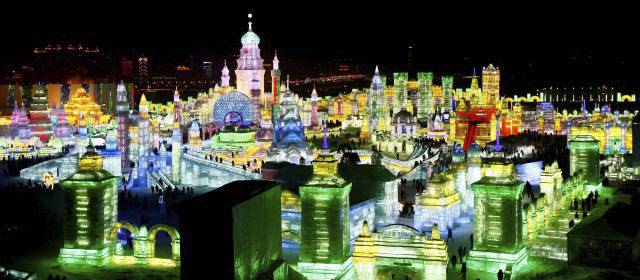 Festival de Harbin, China, es todo un espectáculo de hielo y nieve | FOTO AP